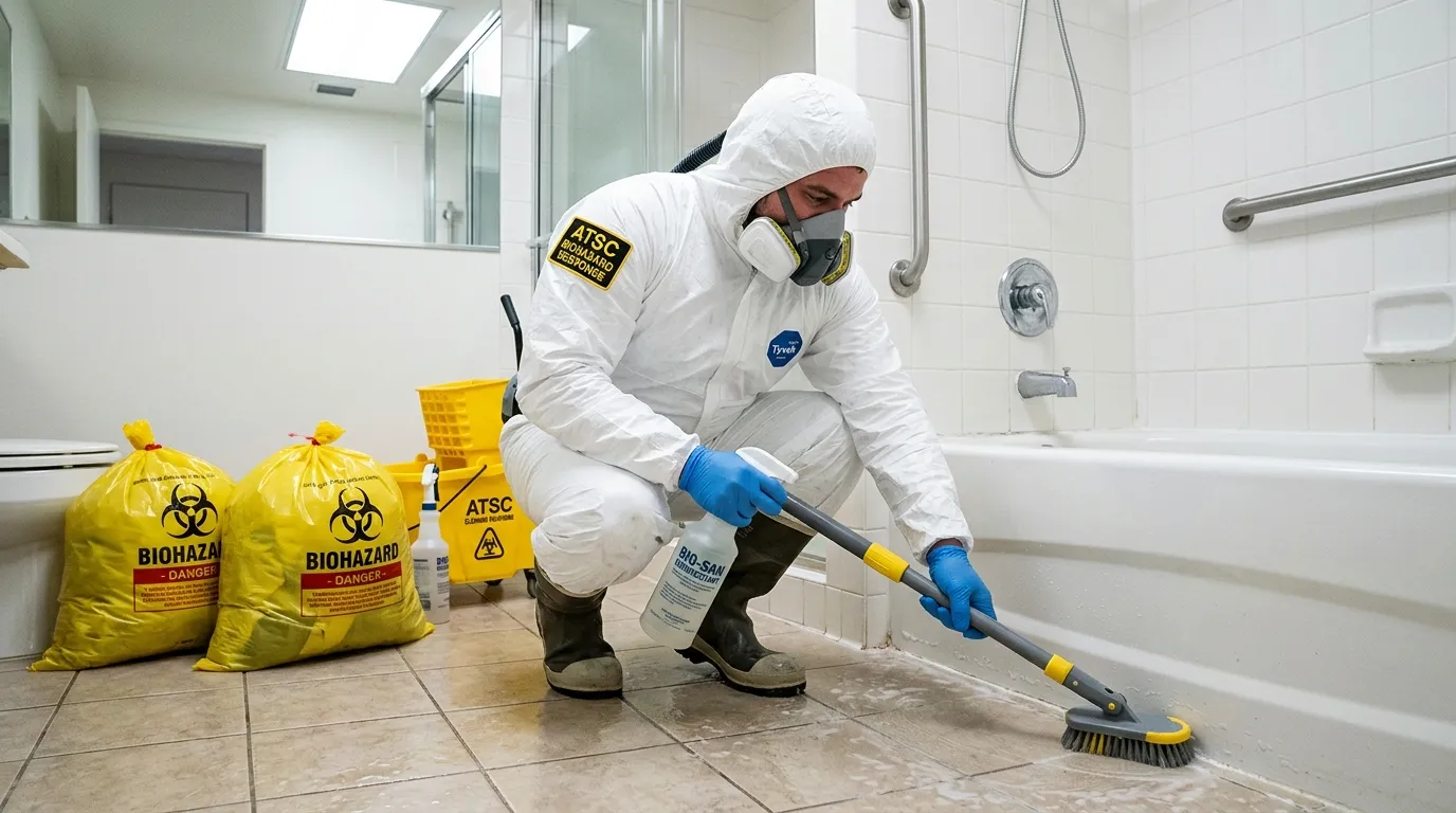 Decontamination equipment deployed for Blood Cleanup in Saint Andrews